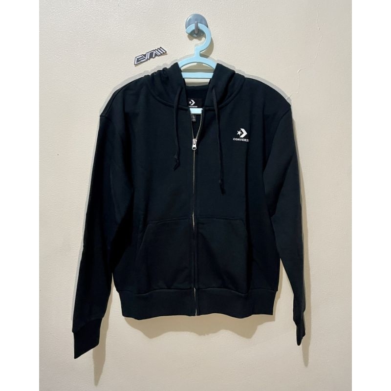 ORIGINAL CONVERSE HOODIE WITH ZIPPER BLACK JACKET ORIGINAL