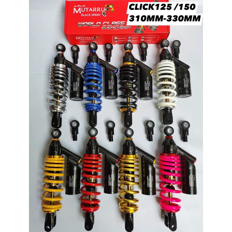 Mutarru Shock Absorber with Tank Black Series MOTO GP Click125 click150 ...
