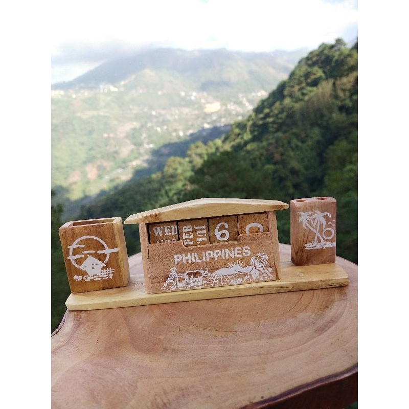 REUSABLE WOODEN CALENDAR- - Tokens- give aways and for display | Shopee ...