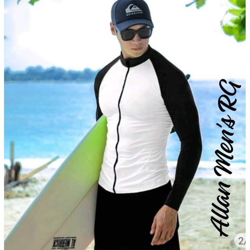 MENS ZIPPER RASHGUARD TOP ONLY Shopee Philippines