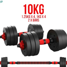 10kg Fitness Exercise Arm Weightlifting Barbell Dumbbells For Men