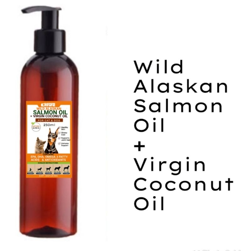 1 liter Wild Alaskan Salmon Oil Omega 3 Skin & Coat Support Dog & Cat