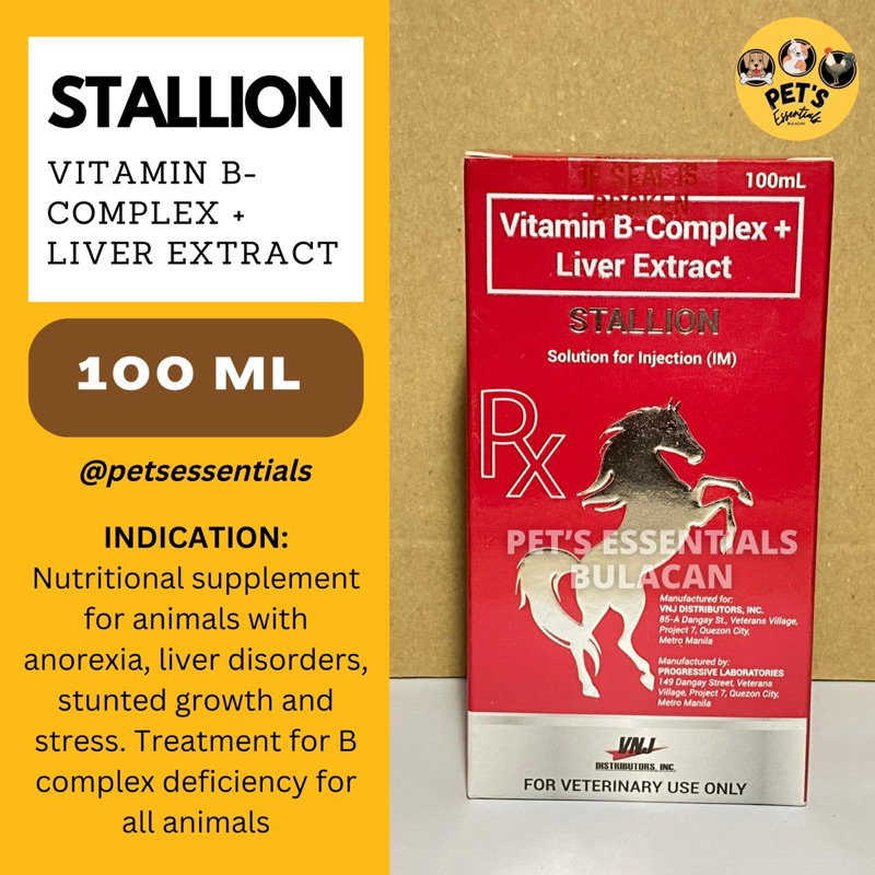 Stallion Vitamin B Complex Liver Extract 100ml Shopee Philippines