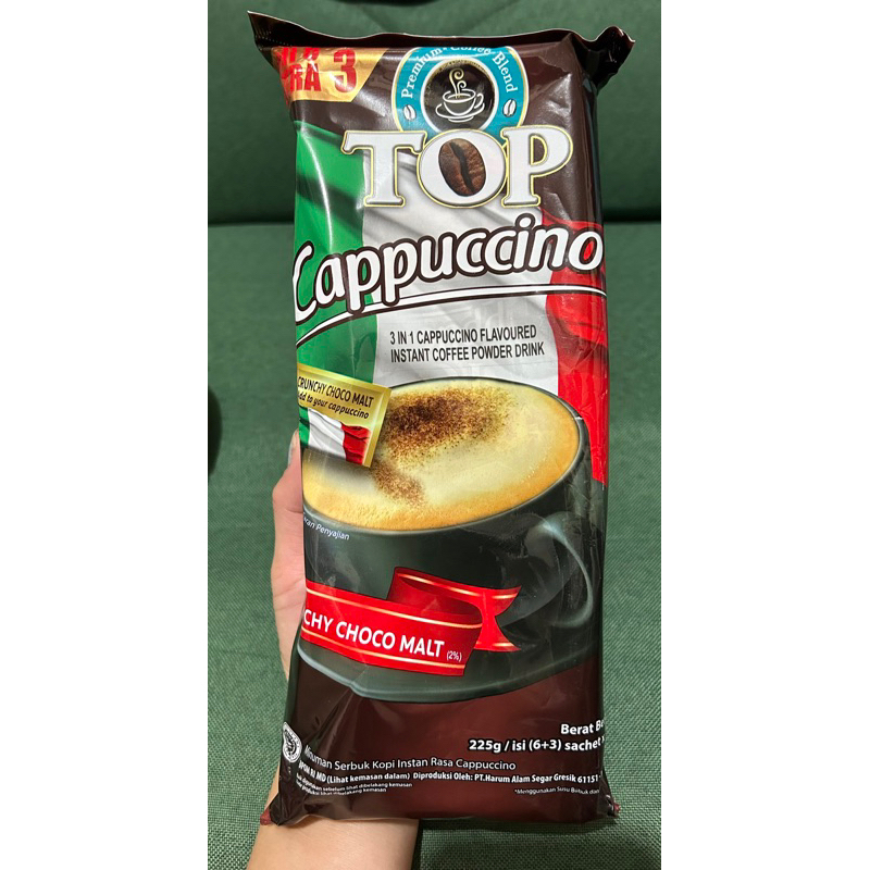 Top Cappuccino 3 in 1 Coffee 9 Sachet Shopee Philippines