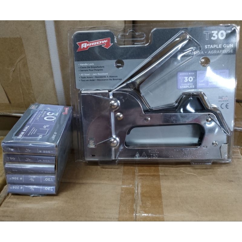 USA Arrow T-30 Professional Staple Gun Tacker HD Stapler T-30 / Staple ...