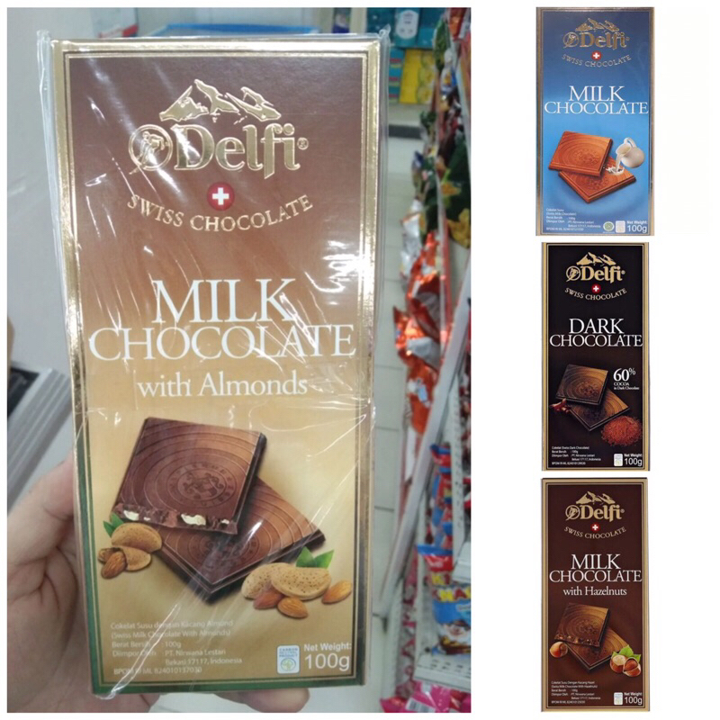 Delfi Milk/Dark Chocolate 100g Shopee Philippines