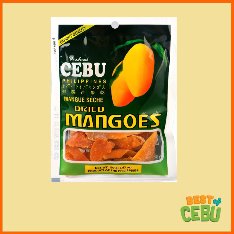 Cebu Dried Mangoes 100g Best of Cebu Pasalubong Delicacies Shopee