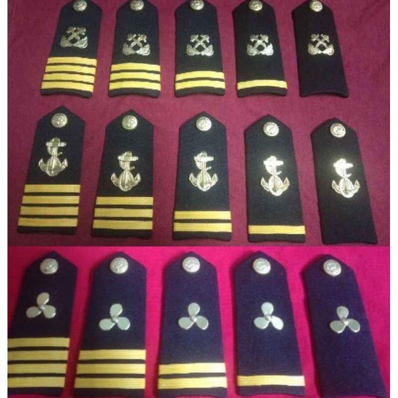 Shoulder Board For Seaman Cadet With Rank (for Maritime Student Only 