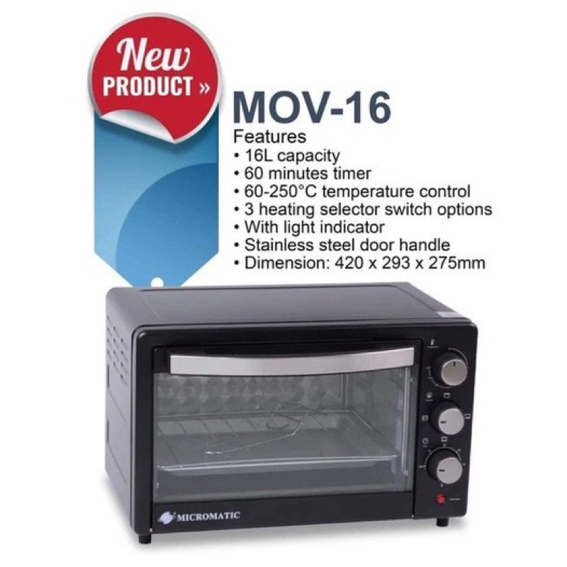 Micromatic Automatic Oven Toaster MOV16 Shopee Philippines