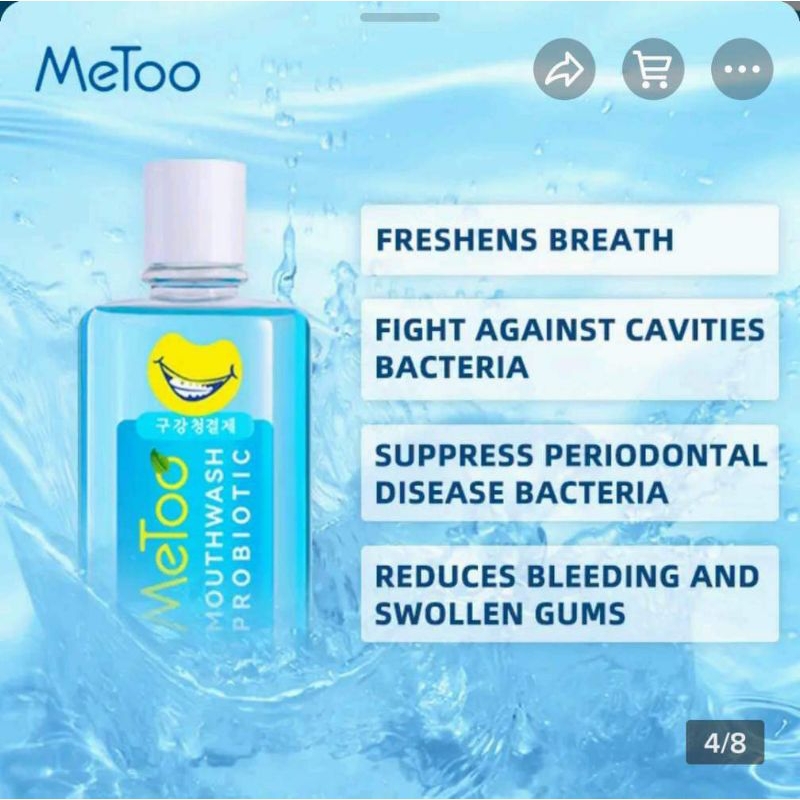 MeToo Probiotic MouthWash (Original) Shopee Philippines