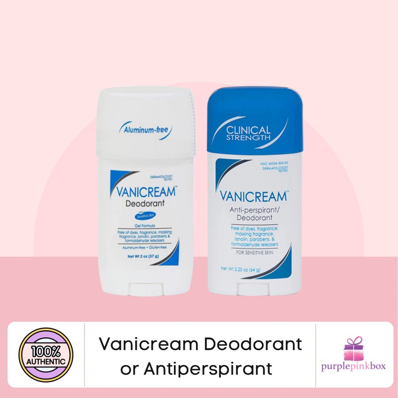 Vanicream Aluminium Free Deodorant or Clinical Strength Deo Anti
