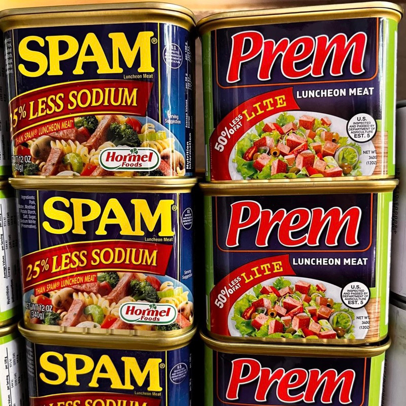 Spam Luncheon Meat 25 Less Sodium, Heathier Canned Goods, Canned Meat
