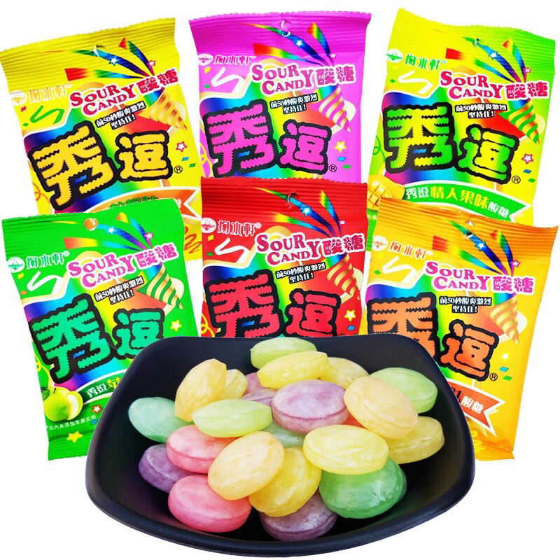 Xiudou Candy Super Sour Candy Prank Candy 6 Flavors 1 Pack Shopee
