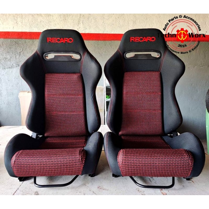 2pcs RECARO SR3 TOMCAT RED Universal Bucket Seats Quality Racing Seat