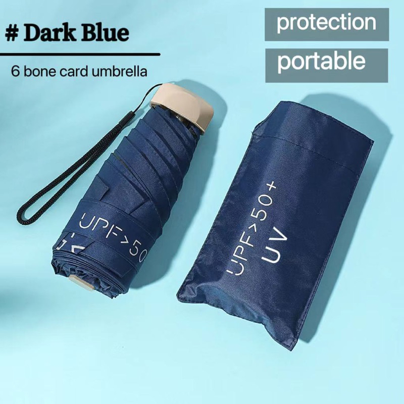 LSJ mini umbrella/UV, easy to store in both sunny and rainy days ...