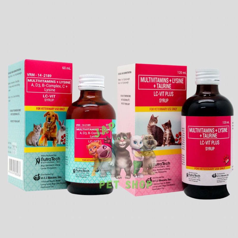 LCVit Syrup for Cats & Dogs, 120ml 60ml Shopee Philippines