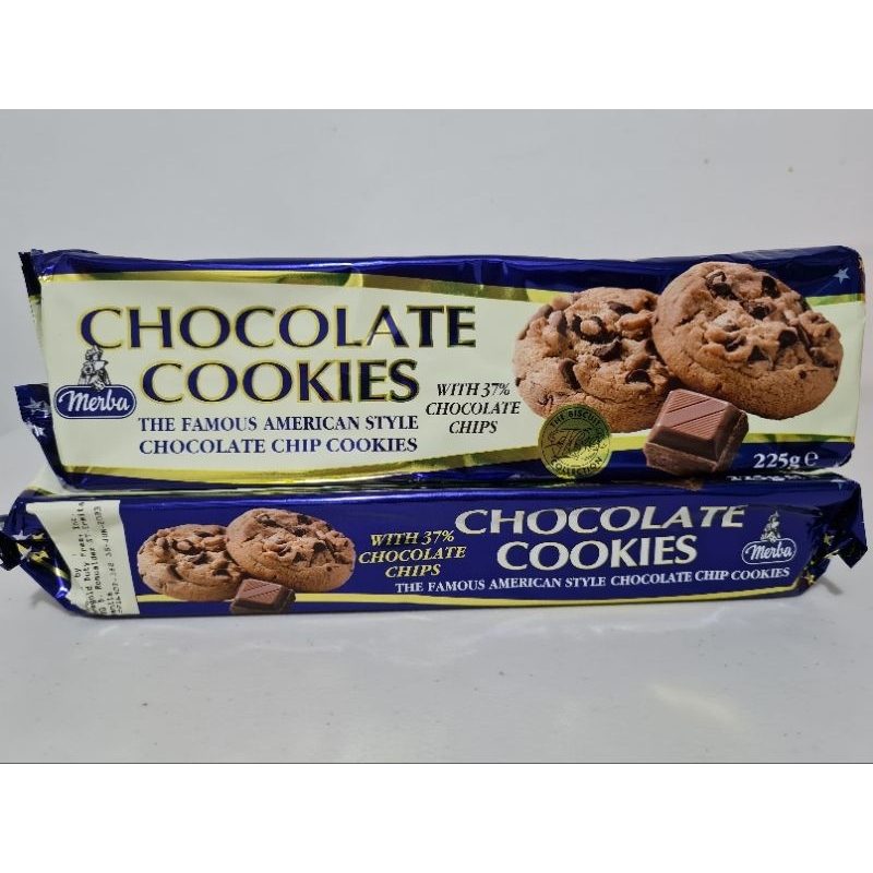 MERBA CHOCOLATE CHIP COOKIES 225g Shopee Philippines