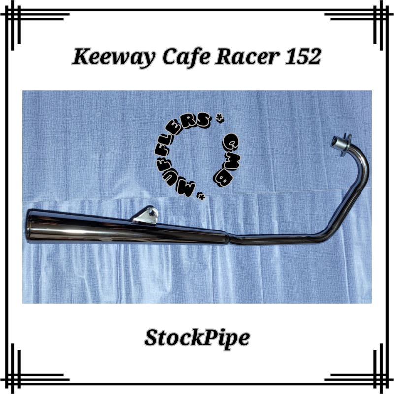 Keeway Cafe Racer 152 - StockPipe - Stainless - Muffler (Double Tube ...