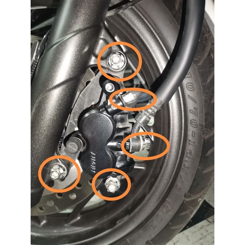 HENG FRONT CALIPER BOLTS SET PCX 160 (5PCS) Shopee Philippines