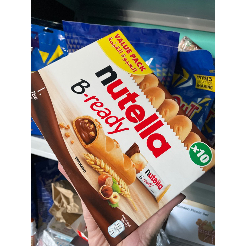 Ferrero Nutella B Ready Hazelnut Spread 22g X Pack Of 10 Sachets Nutella Biscuits 304g 3168