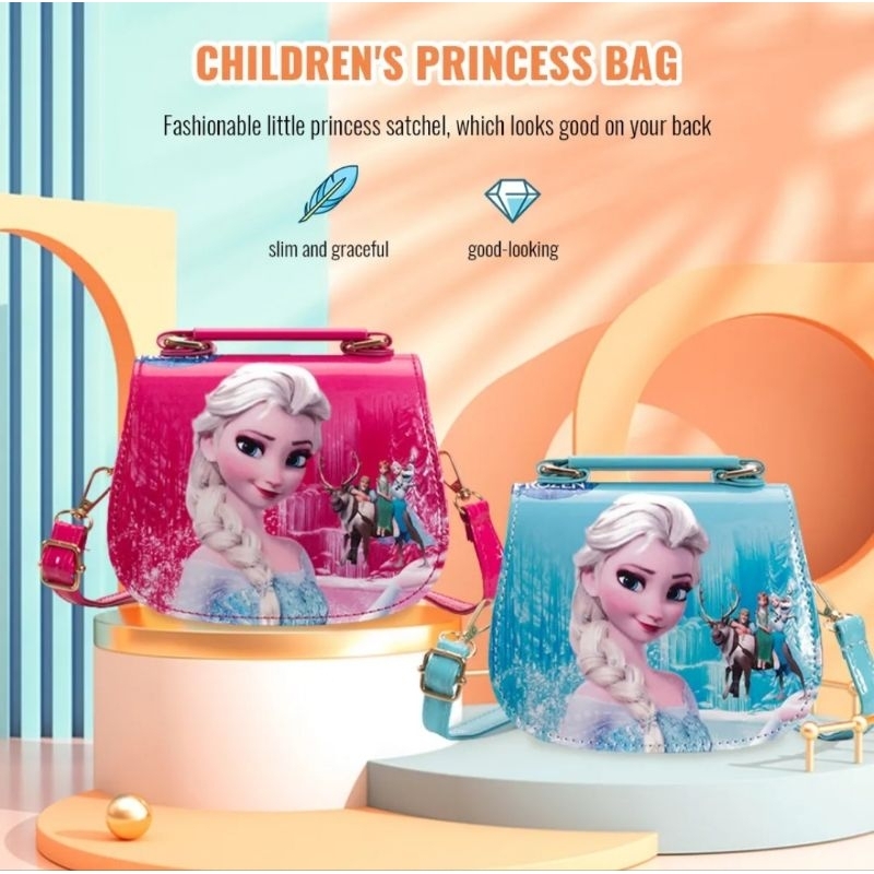 Frozen Sling Bag for Kids Girl, Shoulder Bag Shopee Philippines