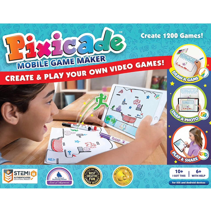 Pixicade Make Creative Drawings to Playable Kids Games On Your Mobile ...