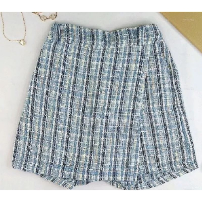 SKORTS Palda-shorts/tweed fabric/fit up to large/random color | Shopee ...