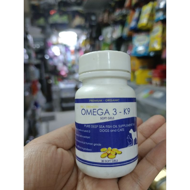 Omega 3 K9 Fish Oil Supplement for Dogs Cats 30 Soft Gels Shopee Philippines