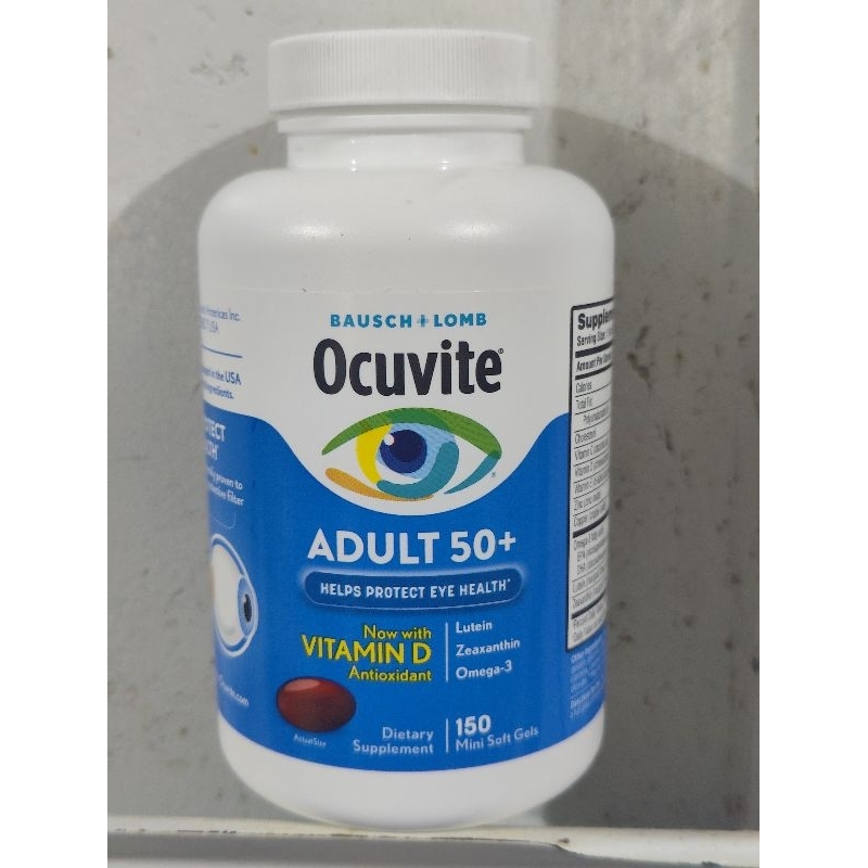 Ocuvite Adult 50 Eye Vision Health Multi Vitamin Supplement W Lutein Zeaxanthin Omega 3 C D E 8130