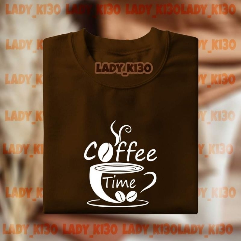 coffee time Tshirt print men and ladies unisex Shopee Philippines