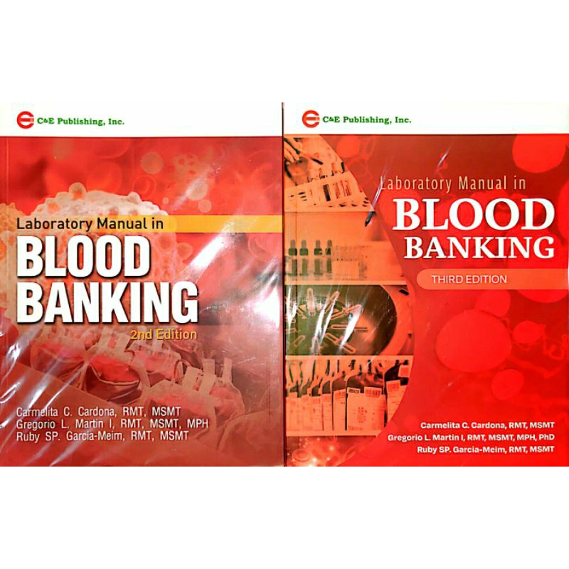 ORIGINAL Laboratory Manual in BLOOD BANKING 2nd & 3rd Edition