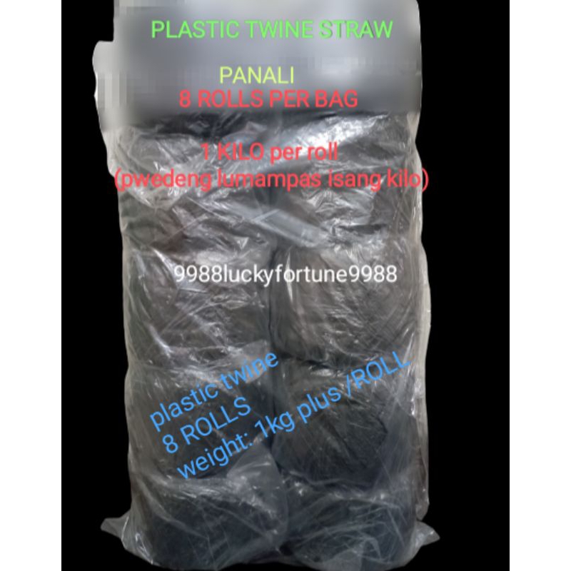 PLASTIC TWINE Plastic STRAW ROPE Packaging PANALI 1 Kilo (PER BAG OF 8  ROLLS) MURA CHEAPEST