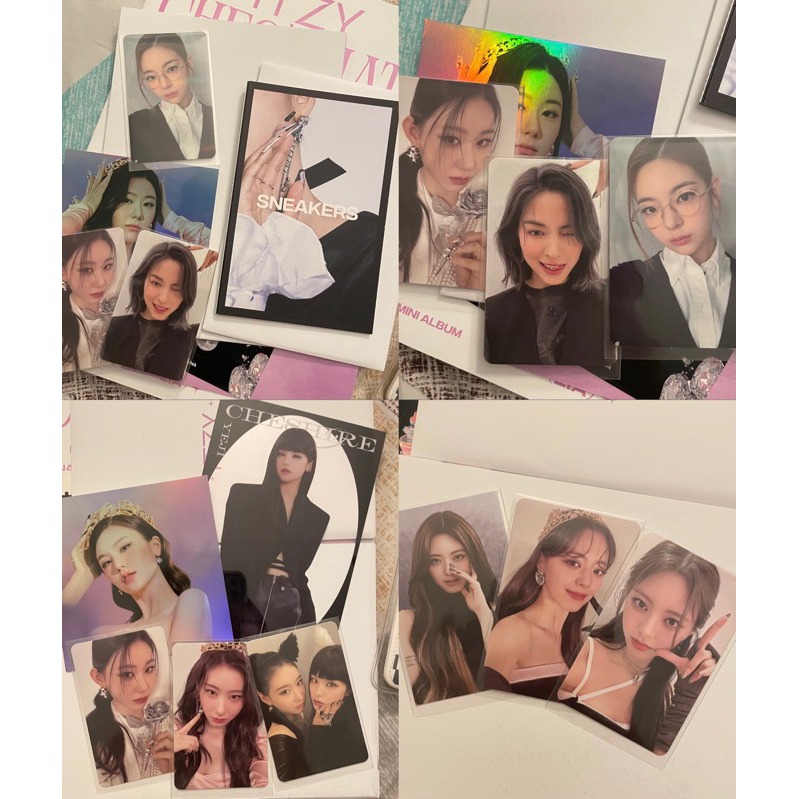 ITZY RANDOM PHOTOCARDS CHESIRE CHECKMATE CRAZY IN LOVE GUESS WHO PC ...