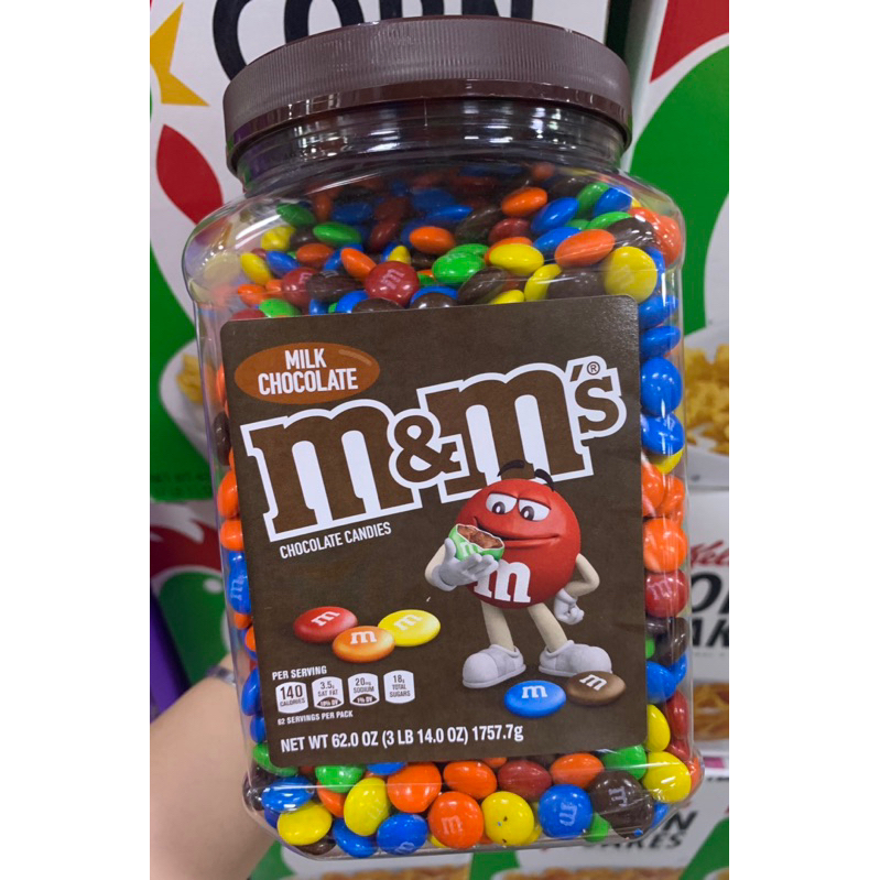 M&M'S MILK CHOCOLATE PANTRY SIZE 620Z JAR | Shopee Philippines