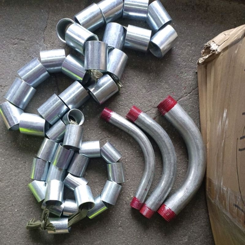 RSC Gi conduit long elbow, coupling 1/2, 3/4, 1