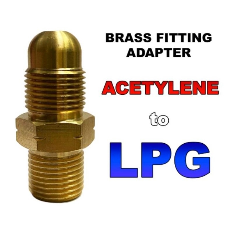 ACETYLENE TO LPG ADAPTER FITTING FOR CUTTING & WELDING OUTFIT LPG INLET ...