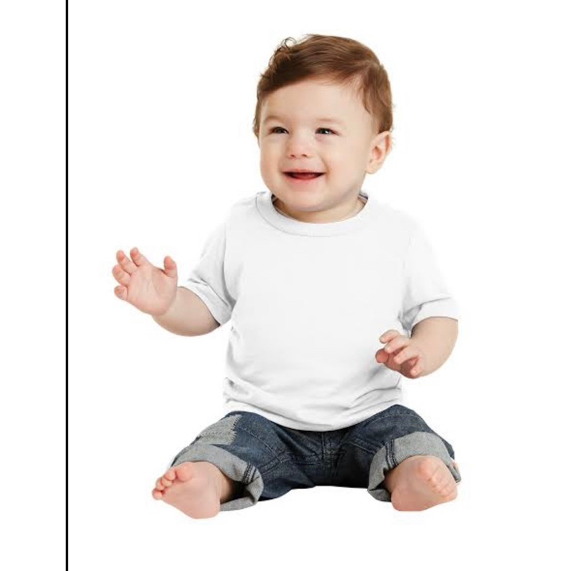 INFANTS/BABY PLAIN WHITE TSHIRT Shopee Philippines
