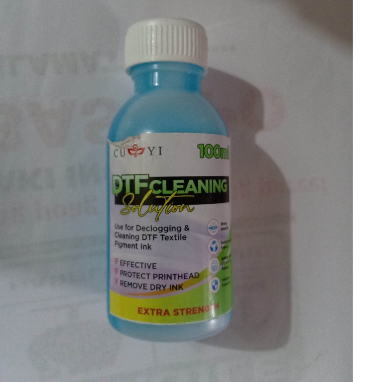 DTF Cleaning Solution EXTRA STRENGTH 100ml CUYI Shopee Philippines