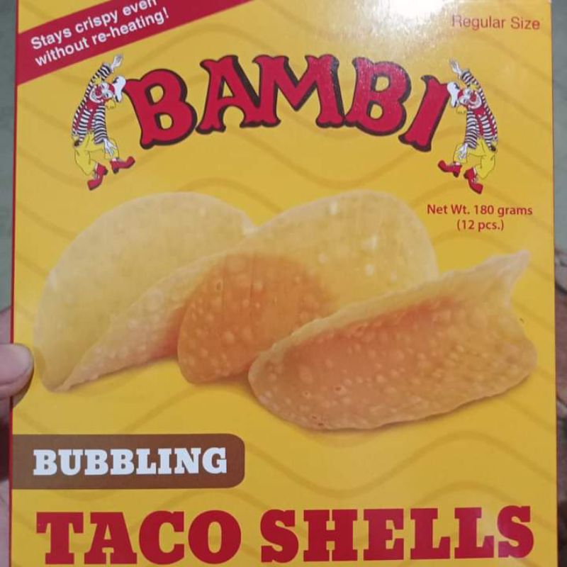 Bambi taco shells (corn and bubbling) | Shopee Philippines