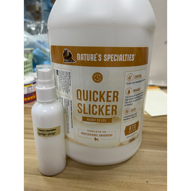 100ml spray bottle Nature's Specialties QUICKER SLICKER Dog Detangling