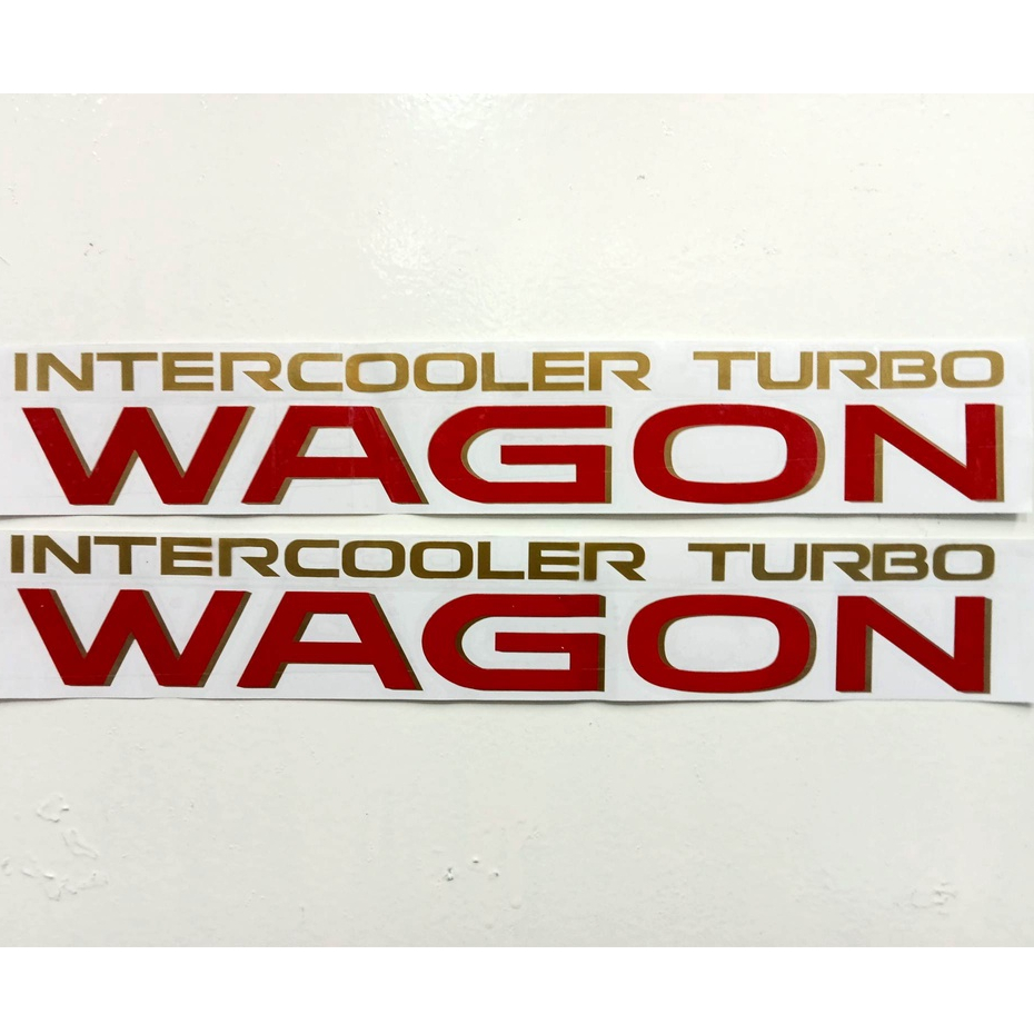 19911994 Mitsubishi Pajero Japan Intercooler Turbo Wagon decals PAIR