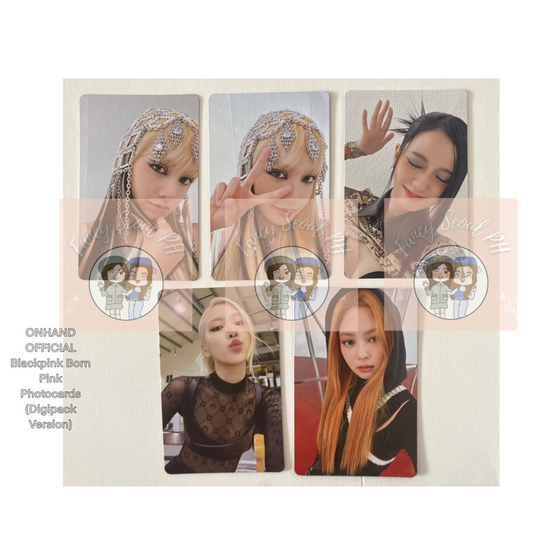 [BLACKPINK] Born Pink Official Photocards (Digipack Version) | Shopee ...