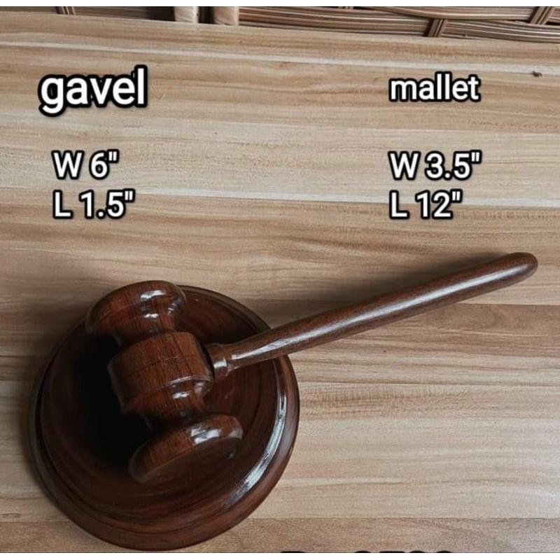 Gavel and mallet/ magkuno iron wood Shopee Philippines