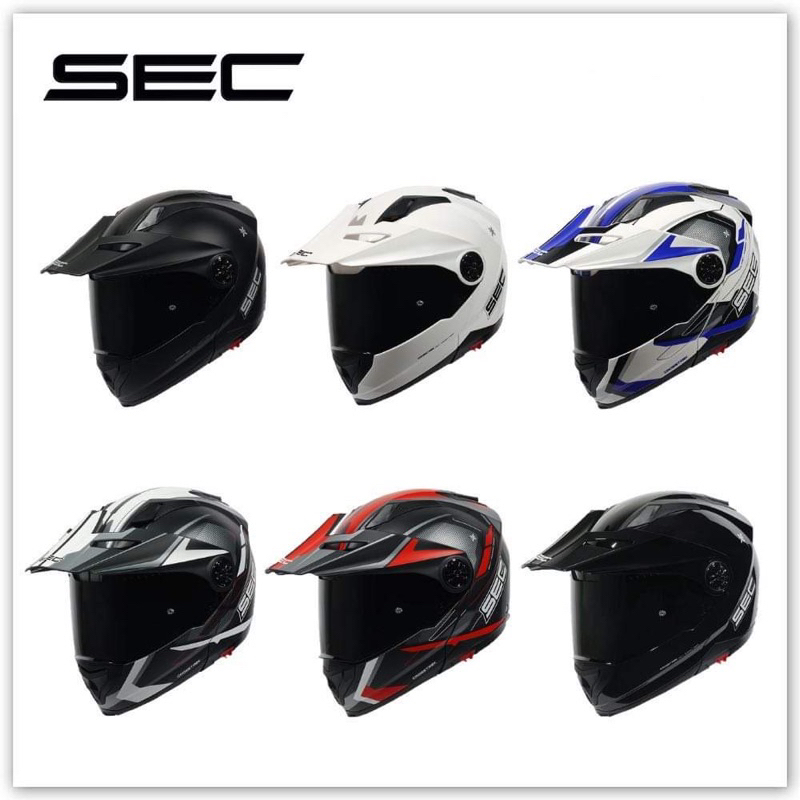 SEC Helmet Cross Trek (Modular, Dual Visor) Shopee Philippines