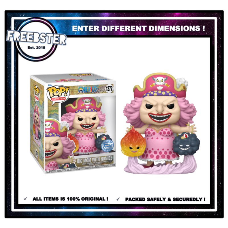 One Piece Funko Pop (Big Mom with Homies Funko Pop SE) 6 Inches