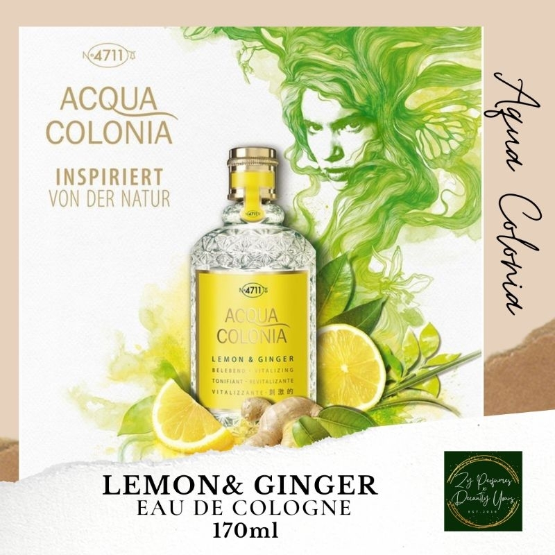 4711 Acqua Colonia Lemon & Ginger Eau De Cologne 170ml | Shopee Philippines
