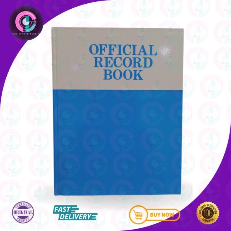 Official Record Book M.O. Office Products 8.5 X 11 Inches With Page