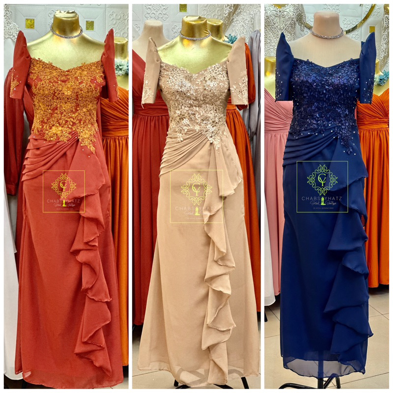 Modern Filipiniana overlap swag Code edline Shopee Philippines