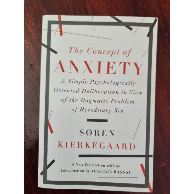 The concept of anxiety by soren kierkegaard shopee philippines