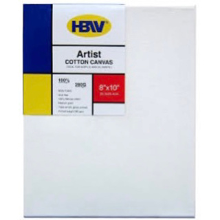 conda 8x10 inch Stretched Canvas for Painting, Pack of 10, 100% Cotton, 5/8  in Profile Blank Stretched Canvas Value Bulk Pack Art White Canvas for